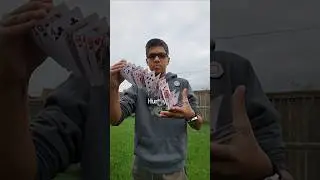 Slow Motion Card Spring #magic #cardistry #cards #shuffle #spring #shorts #magicwithRahaan #viral