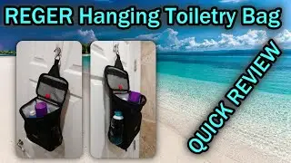 Portable Shower Caddy Bag (Hanging Toiletry Bag, Brand REGER) QUICK REVIEW