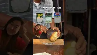 SKILLED Palm Fruit cutting in Indonesia #foodie #fruit #indonesia