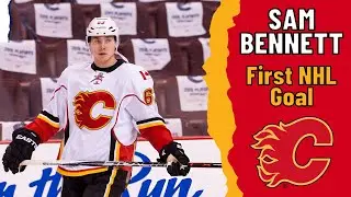 Sam Bennett #63 (Calgary Flames) first NHL goal Apr 19, 2015 (Classic NHL)