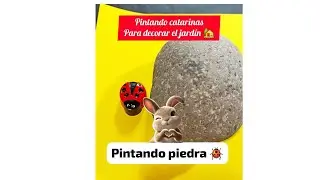 || #como pintar una Catarina 🐞para decorar tu Jardín 🏡