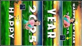 🔥 Happy New Year 3D Status Video Editing ||  In Alight Motion New Year Video Edit 2025 🤩