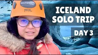🇮🇸 Day 3 - Solo Trip to Iceland | Katla Ice Cave Hike & Fountains