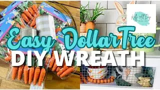 EASY DIY DOLLAR TREE EASTER & SPRING WREATH