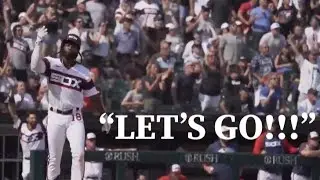 Brian Goodwin&rsquo;s insane bat-flip after a walk-off HR