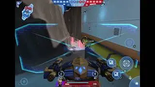 Ares with Overdriver going down the side of Elon Station (Moon)