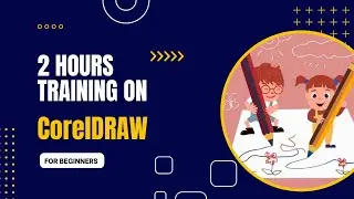 Two hours training on CorelDRAW from basics to intermediate level.