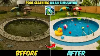 SWIMMING POOL WASH CLEANER 🏊 | MAZEDAAR POOL CLEANING GAMEPLAY IN HINDI