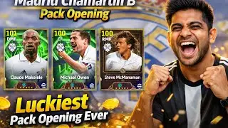 I Pulled ALL Epics in 4 Spins 😳 | Madrid Chamartin B Pack Opening | eFootball 2025 | Best Pack Ever