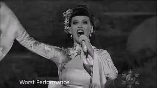 FLOP katy perry's WORST Live vocals