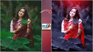 Dark Blue Red Photo Editing in Photoshop 7.0  |  Photoshop Skin Editing Tutorial