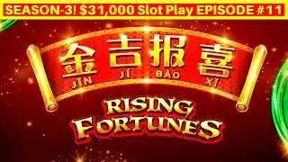 Игровой автомат Rising Fortunes с максимальной ставкой в ​​режиме реального времени | Сезон 3 | Э...