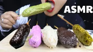 ASMR SATE BANANA NUGGET GREEN TEA & TARO + CORNDOG CHOCO & TIRAMISSU MOZARELLA  NO TALKING | AP ASMR