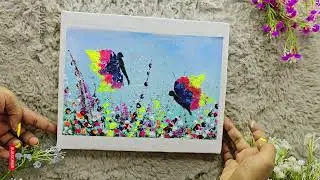 &ldquo;How I Created a Butterfly Painting Using Real Leaves & Branches 🌿🦋 | Unique Nature Art Idea&rdquo;#art 