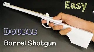 How to make a Paper Shotgun that shoots | Paper made Double Barrel Shotgun | Easy Paper Gun