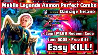 Mobile Legends Redeem Code June 2025 - MLBB Aamon Perfect Combo Gameplay!