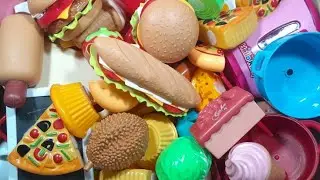 Miniature plastic Full Kitchen Set Cooking 《《Toy Cooking Game 》》🌈ASMR video 🌈