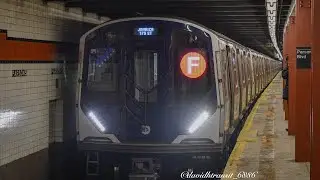 &bull;EXCLUSIVE&bull; R211A F Train Departing Parsons Blvd