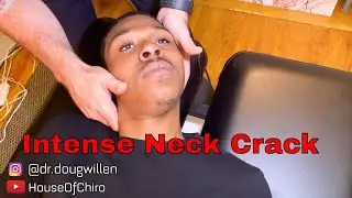 *CATACLYSMIC* NECK CRACK!  crunchy *ASMR* (chiropractic adjustment in NYC)