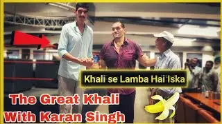 Tallest Man&nbsp;in India Karan Singh Height&nbsp;vs Great Khali&nbsp;Funny Reactions&nbsp;Viral 😂.