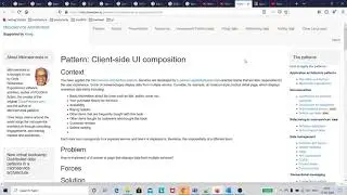 reading Client side UI composition, microservices