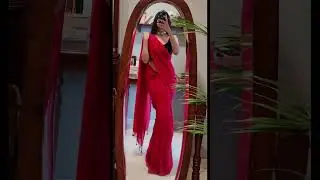 Plain Saree Styling 💕 #saree #festiveattire #sareefashion #sareestyling