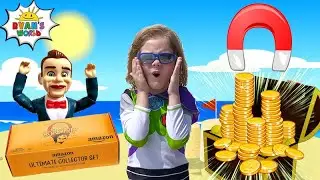 Toy Story 4 Benson stole my NEW Ryan's World Figure Set  || Benson clones Ryan toys