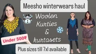 Meesho Winterswear haul ||Woolen Office&Dailywears kurties,kurtasets||Plus sizes till 7xl available