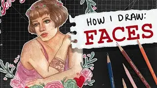 How I draw Portraits! || TUTORIAL || Izzy Sneed