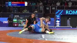 1/2 WW - 57 kg: U. ESENBAEVA (UZB) v. S. UCHIDA (JPN)