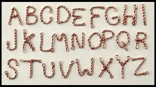 Twisted Wire Letter Alphabet Pendants DIY Tutorial
