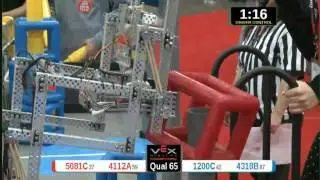 2015 VRC Math Q65 - 5081C 4112A vs 1200C 4318B - 65 to 56 - VEX Worlds 2015 - Math Division