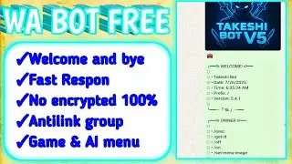 Takeshi Bot WhatsApp | New 100% Update &ndash; Not Encrypted & Totally Free!