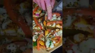 Pizza 🍕 without oven ASMR #shorts #shortvideo #recipe #pizza