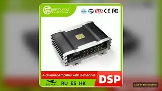 Sennuopu X10B Car Audio 4 Ch Power Amplifier 8 Channel Dsp Processor Bluetooth Amp Equalizer