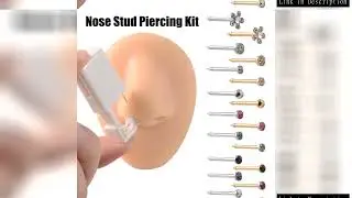 Disposable Safe Sterile Piercing Unit For Nose Studs Piercing Gun Tool Machine Kit Stud CZ Earrings