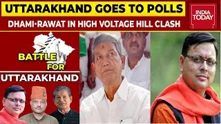 Uttarakhand Goes To Polls In Shadow Of Hate Sansad Row, Pushkar Singh Dhami-Harish Rawat Lock Horns