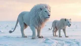 Life on Ice - The Arctic Journey of the White Lioness #whitelion #lionessbirth #wild #animal