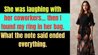 She Laughed With Her Coworkers&mdash;Then Found My Ring and Froze