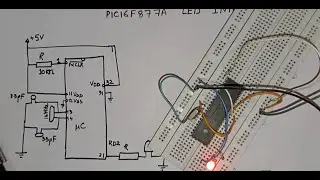 LED Blinking Program for PIC16F877A Microcontroller || Complete Circuit 2024