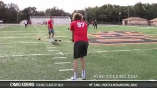 Craig Koenig National Underclassman Challenge