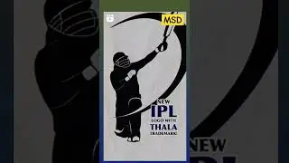 New ipl logo with dhoni #chennaisuperkings #cricket #ipl #csk #msdhoni #shorts #dhoni