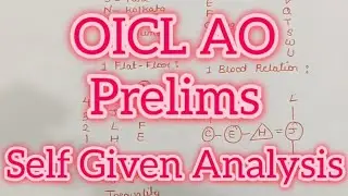 OICL AO Prelims 2026 Self given analysis #oicl #banking #exam 