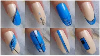 13 EASY nail ideas - blue nails | spring/summer nail art designs compilation - fresh ideas