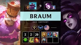Braum Support vs Morgana - NA Diamond Patch 25.20