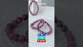 Natural Rhodonite Bracelet for foster relationship and embrace compassion #bracelet #crystalbracelet