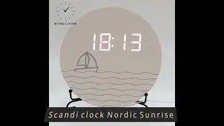 Scandinavian Clock Nordic Sunrise &trade; [ MY-WALL-CLOCK]