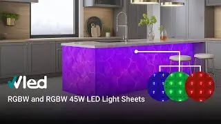 RGBW/RGBWW 40W LED Light Sheets - [WLED]