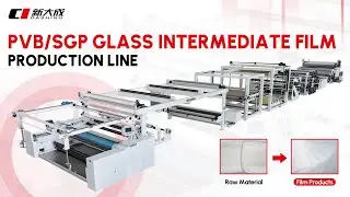 The PVB/SGP glass intermediate film production line is in operation