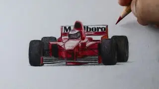 Como desenhar um Carro de Formula1 Ferrari
